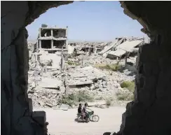  ?? Foto: AFP/Mohamad Abazeed ?? Aufbau und Versöhnung werden in Syrien Zeit brauchen.