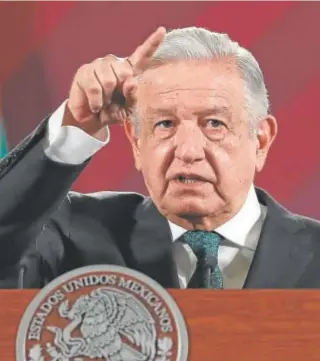  ?? ?? El presidente mexicano, Andrés Manuel López Obrador // EFE