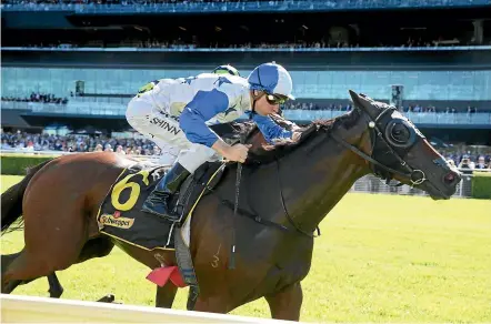  ??  ?? The Lance O’Sullivan and Andrew Scott trained Charles Road looks the most likely of the Kiwi-trained runners to gain a start in this year’s Melbourne Cup.