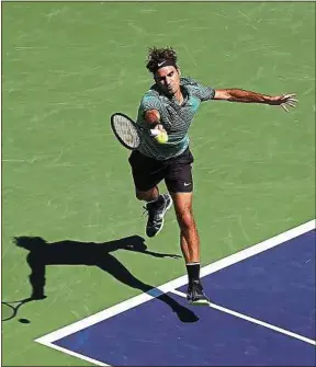  ??  ?? Roger Federer a remporté à Indian Wells son deuxième tournoi de la saison.