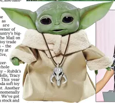  ??  ?? STORE WARS: Baby Yoda and Barbie ‘career’ dolls are in short supply