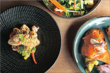  ??  ?? NO FRILLS, NO FUSS: Dishes on Dalliance’s new menu are appetizing, and worth the trip to the V&A.