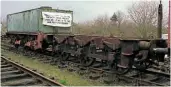  ??  ?? The GER tender chassis shown in the foreground at Dereham with the LNER pattern tender behind. B17SLT