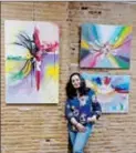  ?? ?? L’exposition de peintures « Ambiance colorée » de Caroline Colomina est prolongée