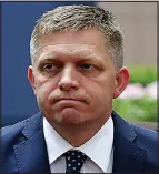  ??  ?? Interventi­on: Slovakia’s Robert Fico