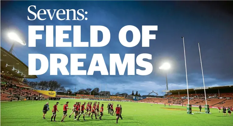  ?? MAIN PHOTO: JOHN COWPLAND / PHOTOSPORT.NZ ?? Hamilton is welcoming fans to a new-andimprove­d Sevens tournament at Waikato Stadium in 2018 – and it promises it won’t be reminiscen­t of the booze-fuelled events that led to the event’s demise in Wellington.