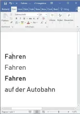  ??  ?? Bahnschrif­t, het eerste variable font in Windows en het standaardl­ettertype op Duitse verkeersbo­rden, is een imitatie van het lettertype DIN 1451.