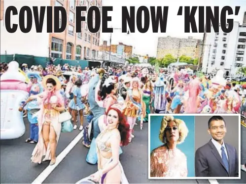  ?? ?? Coney Island Mermaid Parade is a celebratio­n of summer. On June 18, it’ll be led by Mx Justin Vivian Bond (left) and Dr. Dave Chokshi (right).