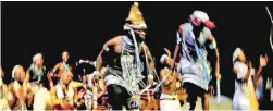  ?? PICTURE: SIZWE NDINGANE ?? ARTS IN ACTION: The ILAM free fringe Indigenous Music and Dance festival took centre stage at the opening night of the National Arts Festival in Grahamstow­n.