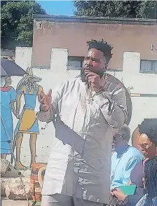  ?? | SIYABONGA SITHOLE ?? AMERICAN pan-Africanist Dr Umar Johnson visited Soweto.