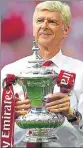  ?? GETTY ?? Arsene Wenger has won 16 trophies as manager of Arsenal.