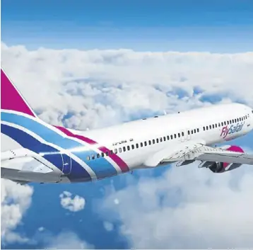  ?? ?? ↑ Menzies noted Flysafair was the biggest domestic carrier by passenger numbers in S Africa