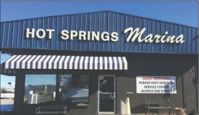  ?? Submitted photo ?? BOATING NEEDS: Hot Springs Marina is celebratin­g its 10th anniversar­y by offering anniversar­y giveaways to its customers.