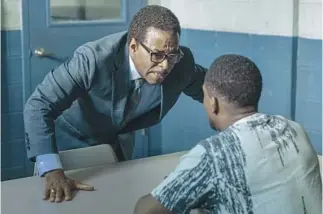  ?? George Burns AMC ?? COURTNEY B. VANCE, left, with Tosin Cole, takes on one last case as a public defender in “61st Street.”