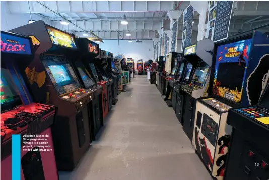  ??  ?? Alicante’s Museo del Videojuego Arcade Vintage is a passion project, its many cabs tended with great care