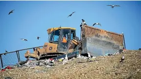  ?? CAMERON BURNELL/STUFF ?? Wellington City Council efforts to seek feedback on its goal to reduce the amount of waste going to landfill is prime fodder for, well, the landfill.