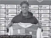  ?? ?? Ali Samake, mbrojtësi 23-vjeçar i Lushnjës