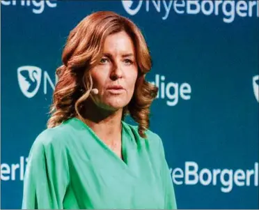  ?? FOTO: BO AMSTRUP ?? Nye Borgerlige forsøger at forklare sin nye næstforman­d, Henriette Ergemanns, grove anti-vax-udtalelser.