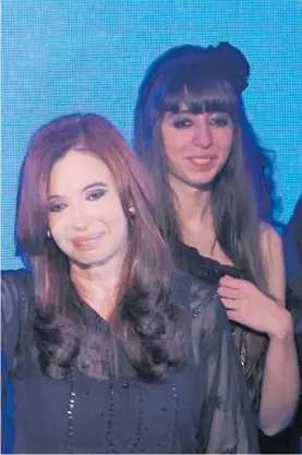  ?? FOTO NESTOR SIEIRA ?? Investigad­as. Cristina y Florencia Kirchner.