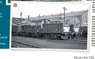 ?? PHOTOPRINT­S ?? 2: Polmadie shed, Glasgow, was a hotbed of ‘Clayton’ activity during their brief careers and D8542 sports a set of miniature snowplough­s in this March 1967 view. RAIL
