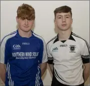  ??  ?? Josh Kavanagh (right) from St Joseph’s defeated Dean O’Neill from Ballymitty in the Minor singles.