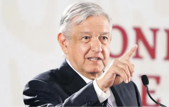  ?? FOTO: AP ?? Andrés Manuel López Obrador