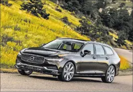  ?? Volvo ?? The V90 Inscriptio­n is the embodiment of modern Scandinavi­an design, with touches of chrome elevating the car’s elegance and dual integrated tailpipes that make for a powerful appearance.