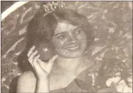  ?? COURTESY PHOTO ?? The former Sandy Samples of Lincoln at age 17 was named the first Miss Apple Harvest in 1976. Today, she is Sandy Tennant and lives in Farmington.