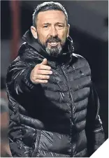  ??  ?? ■ Boss Derek McInnes.