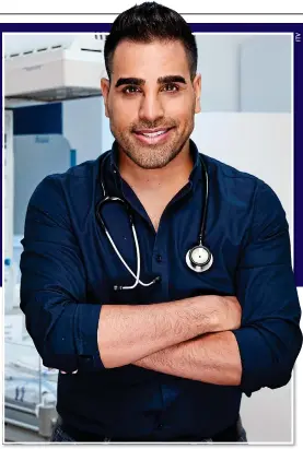  ?? ?? BAD TIMING: Dr Ranj Singh works as a paediatric doctor in a London hospital