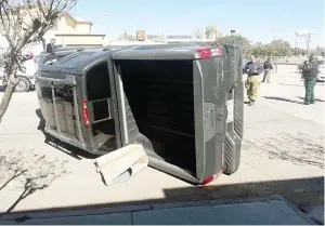  ??  ?? la unidad fue remolcada al corralón