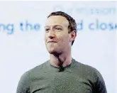  ?? Ansa ?? Lo scandalo Nei giorni scorsi, Zuckerberg si è scusato per i dati sottratti da Cambridge Analytica