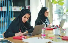  ?? ?? ■ The report lauded the UAE’s sustainabl­e and resilient entreprene­urial ecosystem, pointing out the massive strides the UAE has undertaken to ensure gender parity.