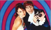  ?? ?? Elizabeth Hurley and Mike Myers from “Austin Powers: Internatio­nal Man of Mystery”