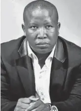  ??  ?? Julius Malema