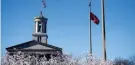  ?? NICOLE HESTER/THE TENNESSEAN ?? Outside the Tennessee State Capitol Building in Nashville on Feb. 27, 2023.