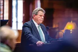  ?? ARVIN TEMKAR/ARVIN.TEMKAR@AJC.COM ?? State Rep. Alan Powell, R-Hartwell, fought for a bill to protect boat rental companies and marinas from liability due to errant boat operators.