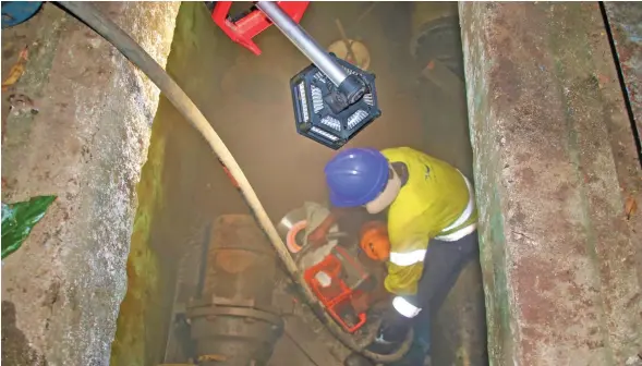  ??  ?? Residents in Lautoka benefit from the installati­on of a new flow meter by the Water Authority of Fiji.