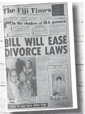  ?? Picture: FT FILE ?? The front page of The Fiji Times dated Wednesday March 10, 1982.