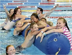  ??  ?? Water-based fun for Hamilton children may be limited with the city’s main swimming complex Waterworld set for closure.