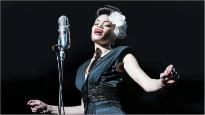  ?? TAKASHI SEIDA/PARAMOUNT PICTURES ?? Andra Day as Billie Holiday in a scene from “The United States vs. Billie Holiday.”