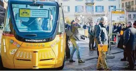  ??  ?? Solche autonom fahrenden Busse pendeln bald in Pörtschach