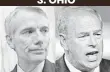  ??  ?? Sen. Rob Portman and former governor Ted Strickland