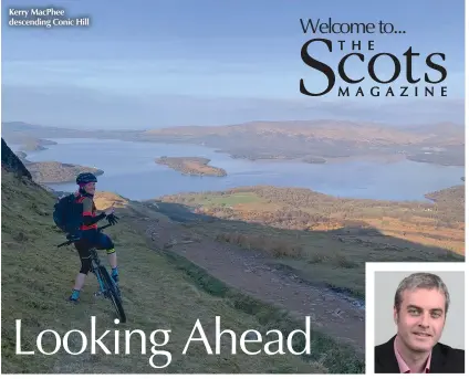  ??  ?? Kerry Macphee descending Conic Hill