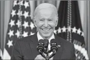  ?? AP PHOTOS ?? Joe Biden, at left as a newly elected senator from Delaware on Dec. 13, 1972, and at right as president-elect on Nov. 20, 2020.