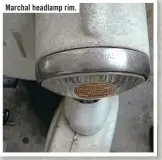  ?? ?? Marchal headlamp rim.