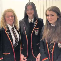  ??  ?? Talking shop Belmont Academy spoke on I’m So Bored, the 21st Century Condition, with Beth Murdoch, Monica McCrorie and Sophie Lafferty