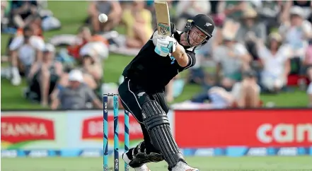  ?? GETTY IMAGES ?? Jimmy Neesham smote an electrifyi­ng 47 not out from 13 balls.