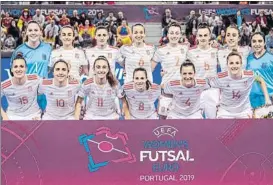  ?? FOTO: EFE ?? La selección femenina de fútbol sala puede coronarse hoy campeona de Europa