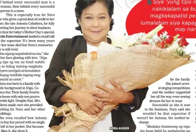  ?? By REGINA MAE PARUNGAO ?? NORA AUNOR